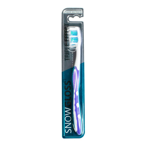 Зубная щетка SnowGloss Triple Effect, средняя жесткость — изображение 2