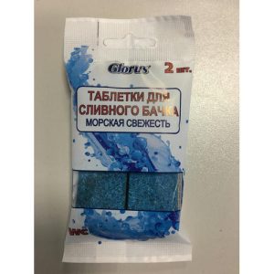 Освежитель для сливного бачка Глорус Морс свеж таб 2шт