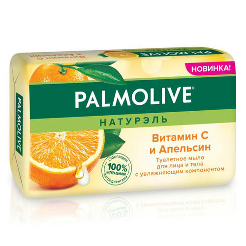 Мыло туалетное для лица и тела Palmolive Натурэль Витамин C и Апельсин, 150г — изображение 2