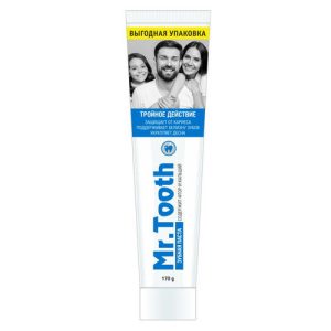 Зубная паста Mr.Tooth Тройное действие, 170г