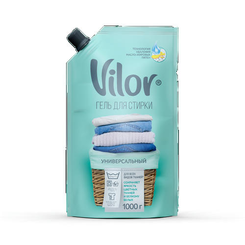 Гель для стирки VILOR и УНИВЕРСАЛ, 1000 мл