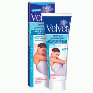 Крем депилятор Velvet 100мл замедляющий рост волос