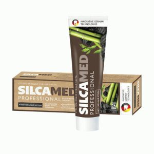 Зубная паста Silcamed 100г Professional Organic Black Whitening