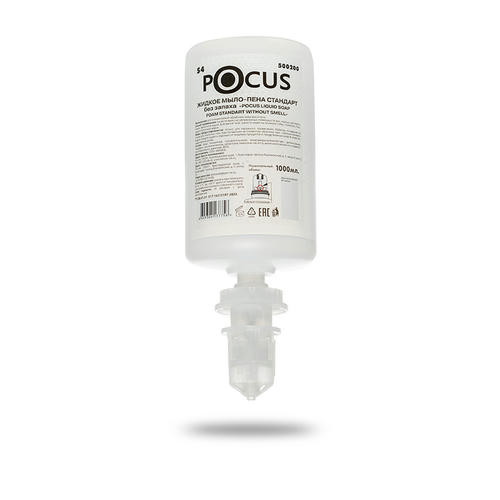 Расходники Кеман: Мыло-пена 1000 мл POCUS LIQUID SOAP FOAM STANDART WITHOUT SMELL без запаха флакон S4