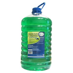 Мыло жидкое: VCLEAN 5л с глицерином ЛЕТНЯЯ ПРОХЛАДА зеленое