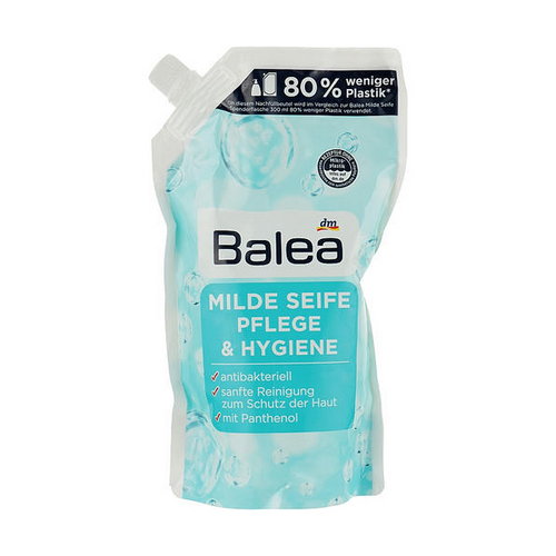 Жидкое мыло для ухода и гигиены с антибактериальным наполнением, Balea Liquid Soap Care & Hygiene Antibacterial Refill Pack (сменный блок) — изображение 2