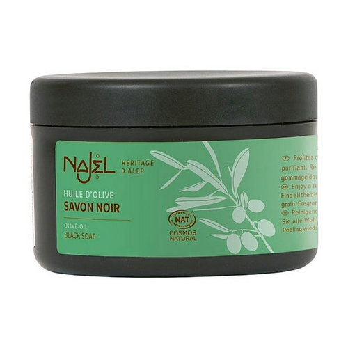 Мыло алеппское "Черное", без запаха, Najel Olive Oil Black Soap Fragrance Free