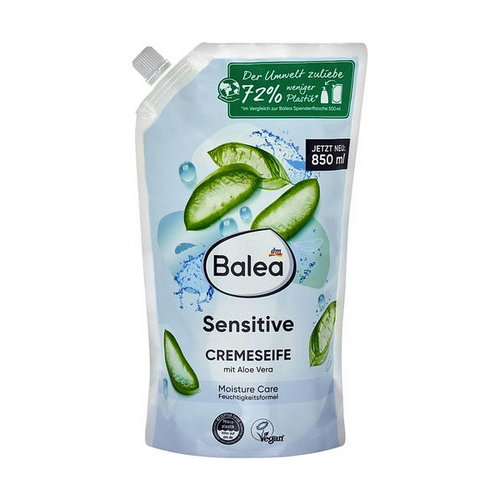 Жидкое крем-мыло с Алоэ Вера (запаска), Balea Creme Seife Sensitive