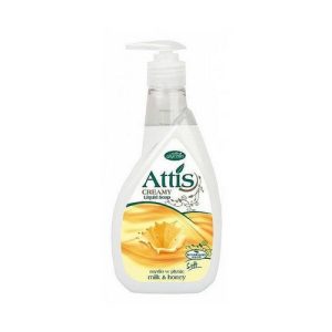 Жидкое мыло для рук "Молоко и мед", Attis Creamy Liquid Soap