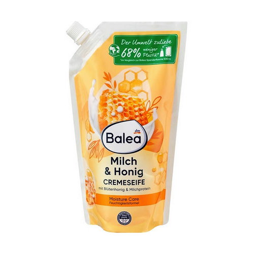 Жидкое крем-мыло "Молоко & Мёд", Balea Creme Seife Milch & Honig (сменный блок)