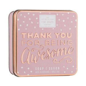 Мыло "Потрясающее", Scottish Fine Soaps Thank You For Being Awesome Soap In A Tin