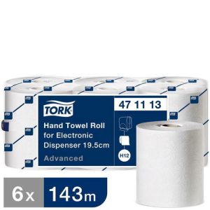 Полотенца в рулонах Tork для сенсорного диспенсера, шириной 19,5 см, 572 листа