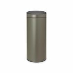 Мусорное ведро Brabantia Touch Bin, 30 л, цвет платиновый