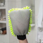 Варежка для уборки для сложных загрязнений Raccoon, 22x15 см, микрофибра букли двухсторонняя