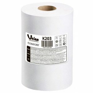 Полотенца бумажные Veiro Professional Comfort К203, белые, 150 м