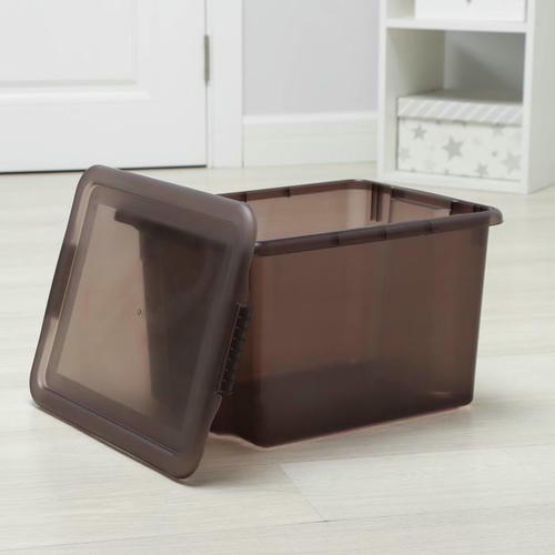 Контейнер для хранения с крышкой Porter, 21 л, 43x32x26 см, цвет грозовое небо — изображение 2
