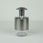 Гигиенический дозатор для жидкого мыла HYGIENIC, прозрачно-натуральный, 9х9х18 см