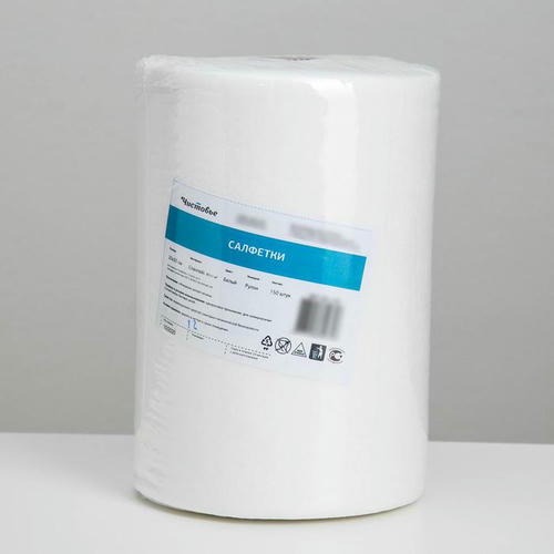 Рулон салфеток одноразовых Чистовье, 20x30 см, 40 г/ м2, спанлейс, 150 шт/уп, цвет белый