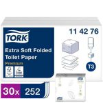 Туалетная бумага Tork листовая (T3), 252 x 30 мягкая
