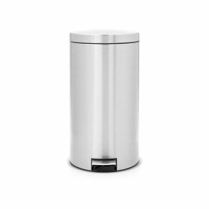 Мусорное ведро Brabantia Classic, двухсекционное, с педалью, цвет стальной матовый, 2х20 л