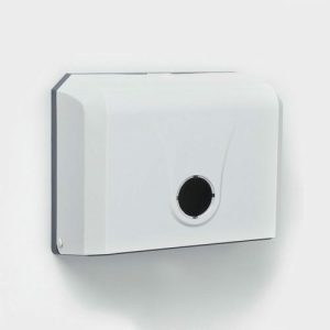 Диспенсер бумажных полотенец в листах, 26x12x22 см, цвет белый