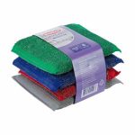 Губки чистящие, BonHome, 13х9 см, 4 шт