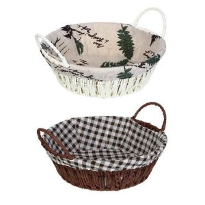 VETTA Корзинка плетенная Амелия 24x24x8см, 2 дизайна