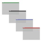 Папка-конверт на ZIP-молнии С6 ( 175 x 117 мм), 120 мкм, ErichKrause Fizzy Clear, c цветной молнией, тиснение, до 100 листов, микс - 12 шт.