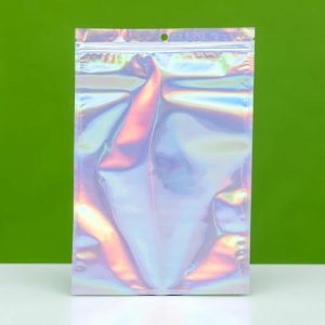 Пакет Zip-lock ПЭТ, иридисцентный, со сплошным окном, плоский, еврослот 20 х 30 см - 100 шт.