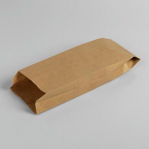 Пакет бумажный фасовочный, крафт, V-образное дно 30 х 10 х 5 см - 100 шт.