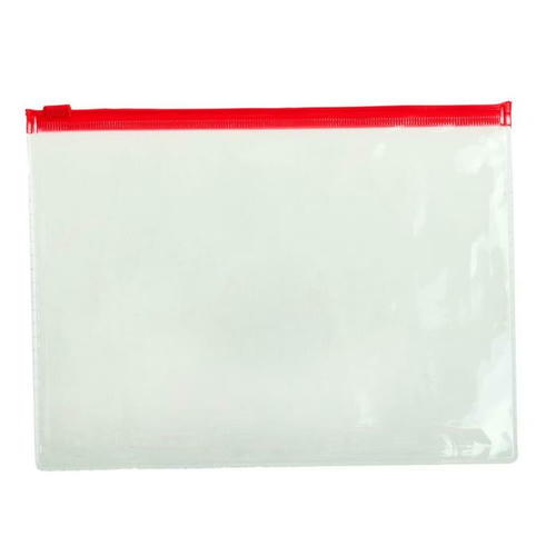 Папка-конверт на ZIP-молнии В6 140 мкм, ErichKrause PVC Zip Pocket, прозрачная микс, до 100 листов - 12 шт. — изображение 2