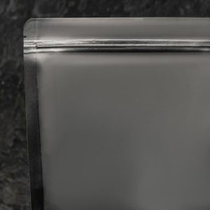 Пакет Zip-lock Крафт с прямоугольным окном,черный,20 х 30 х 5 см - 100 шт.
